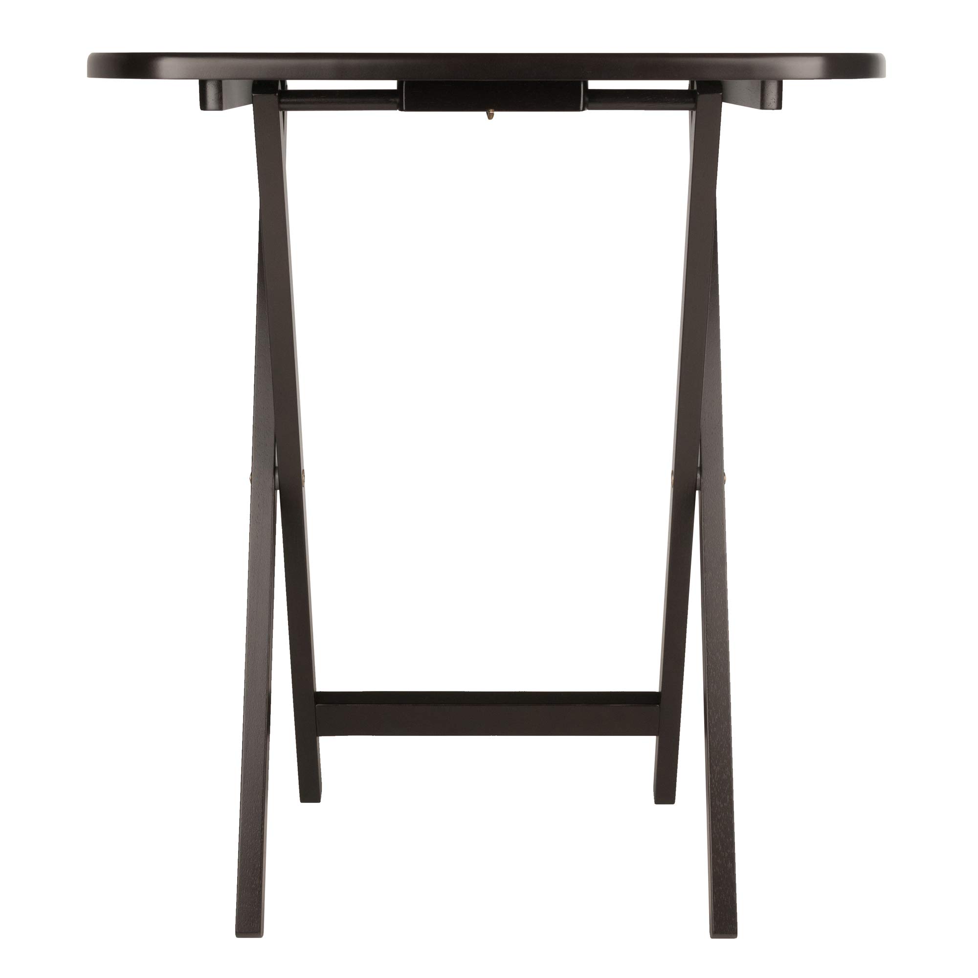 Winsome Corbett Set of 2 Oversized Foldable Snack Tables, Easy to Store Portable Fold Up Table Set for Kitchen, Living Room TV Dining, Crafts, Puzzles, Work From Home - Image 4