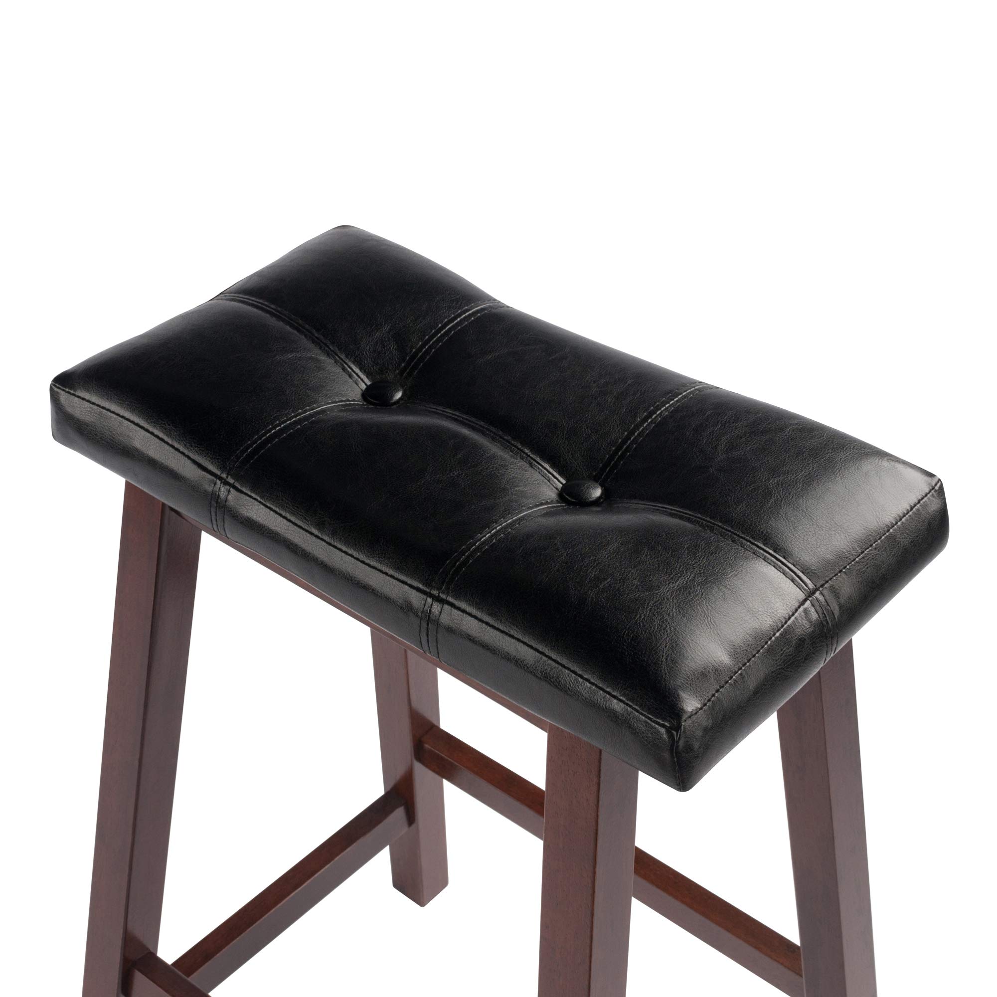 Winsome Mona Stool, 24", Antique Walnut - Image 6
