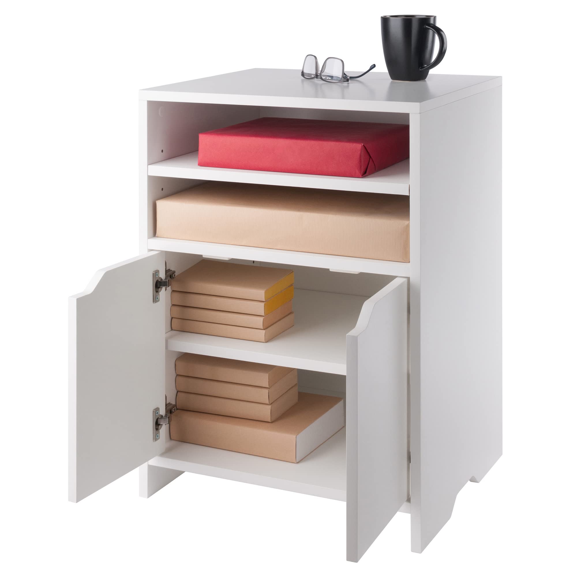 Winsome Nova Storage Cabinet, Stylish & Functional Home Storage Cabinet for Filing, Kitchen Organization, Moveable Furniture for Office, Dorms, Apartments - Image 9