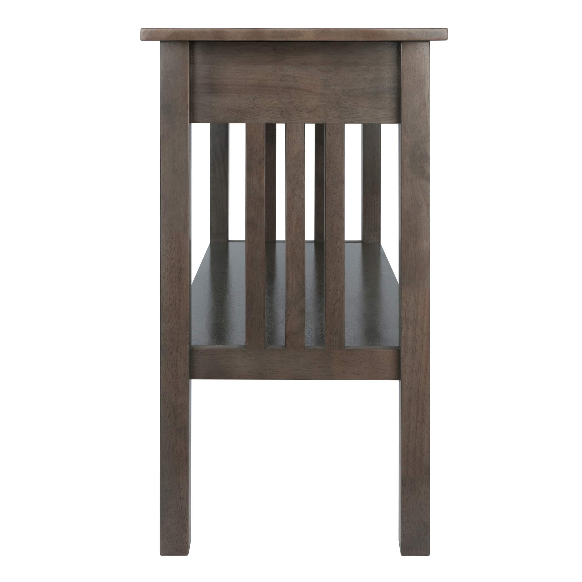 Winsome Stafford Console Table, Oyster Gray - Image 5