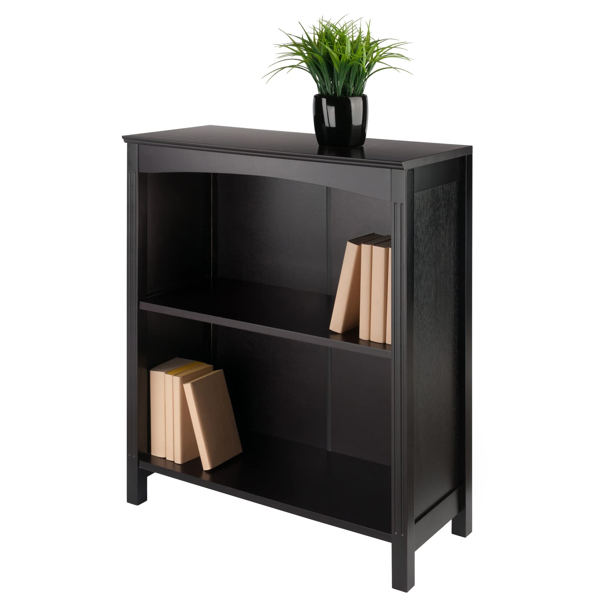 Winsome Terrace Solid/Composite Wood 3-Tier 26-Inch Wide Storage Shelf, Espresso (92327) - Image 8