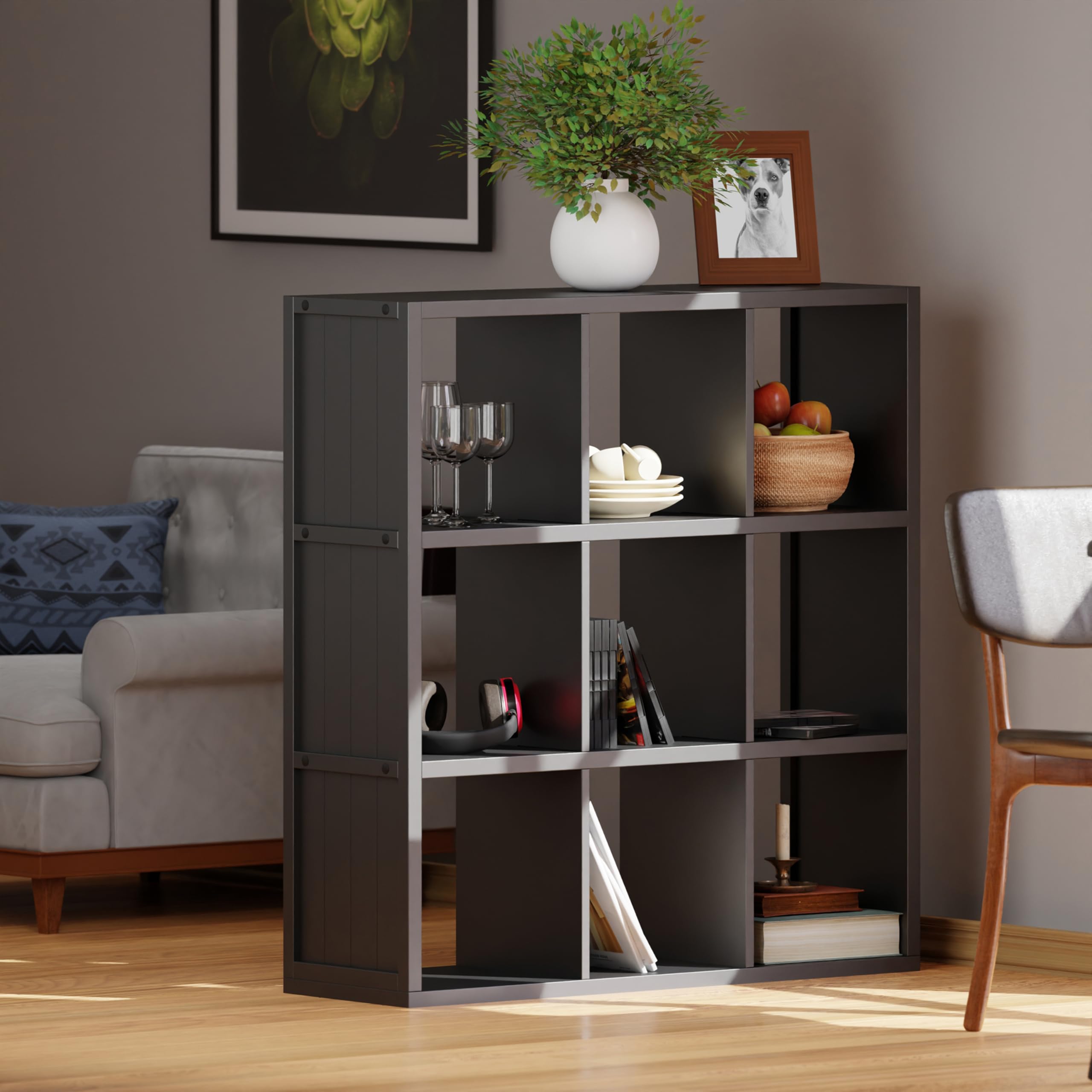 Winsome Timothy Shelving, small, Black - Image 8