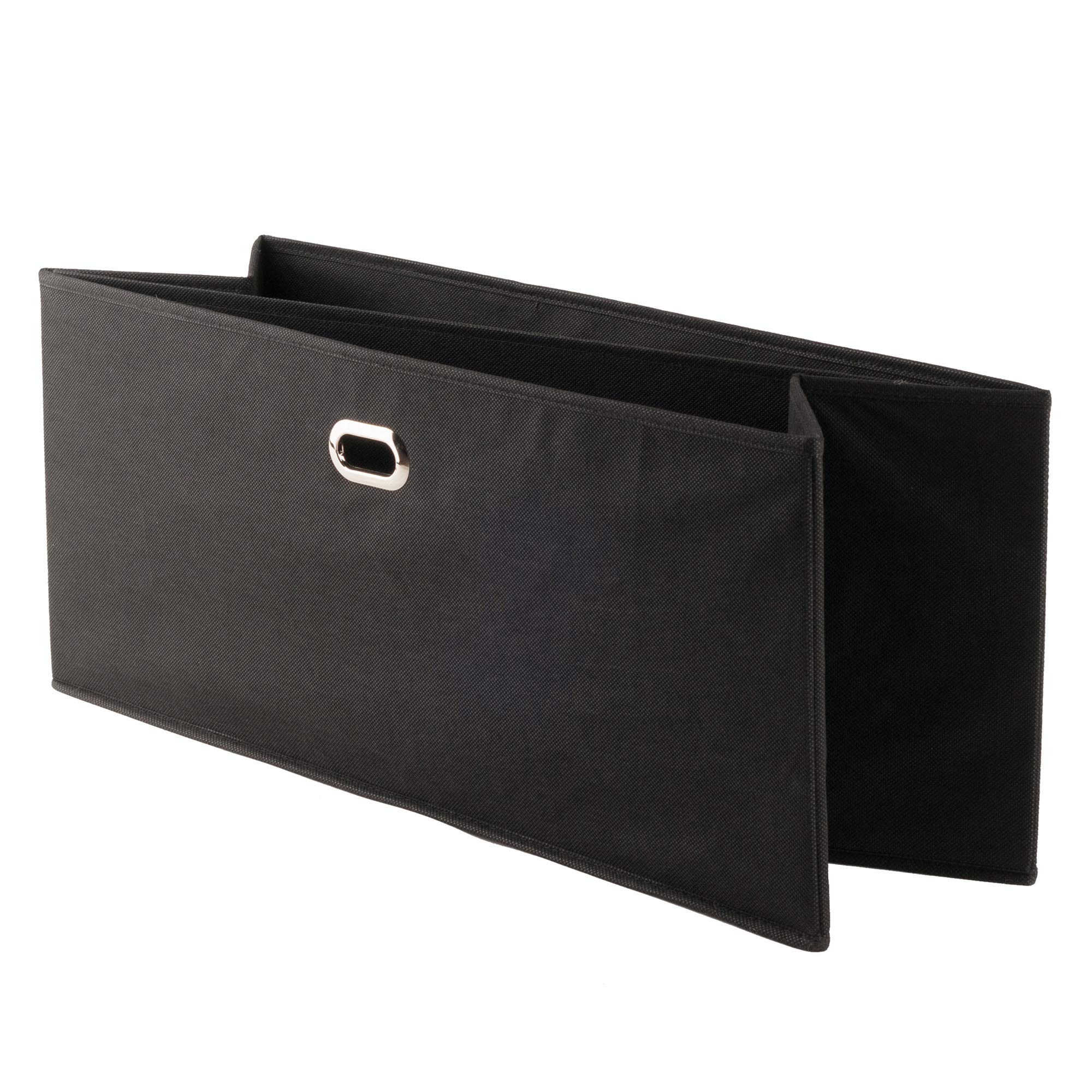 Winsome Torino 3-Pc Folding Bookcase w/Fabric Baskets, Black/Black (20306) - Image 10