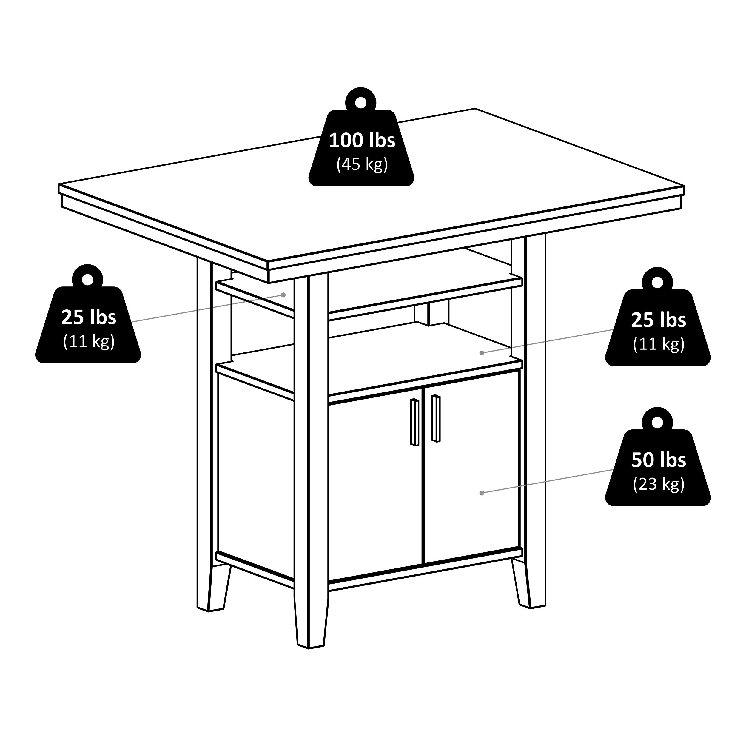 Winsome Wood Albany 3-Pc Set High Table w/Ladder Back Counter Stools - Image 17