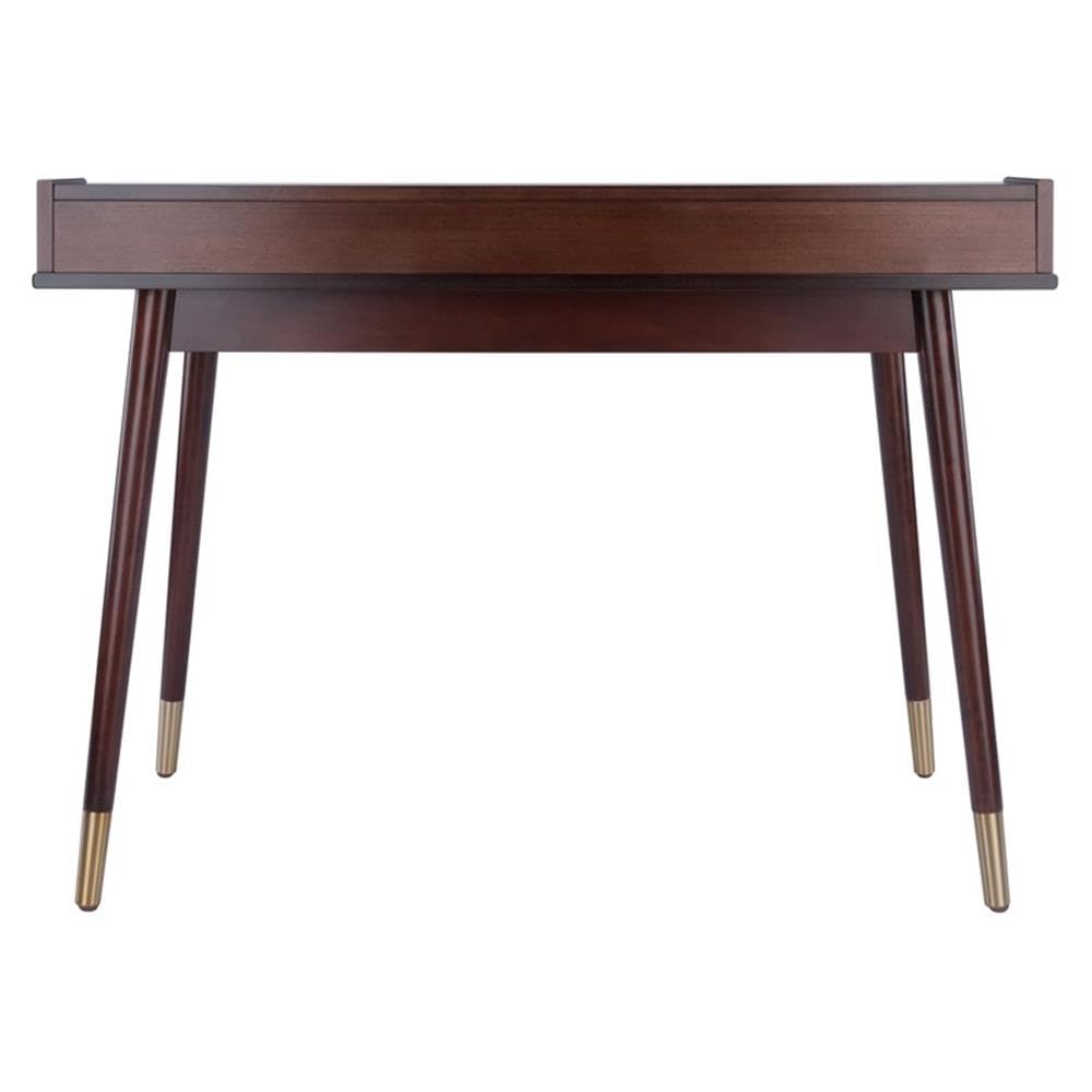 Winsome Wood Sonja Writing Desk, Walnut, 47.2"W x 22"D x 34"H - Image 6